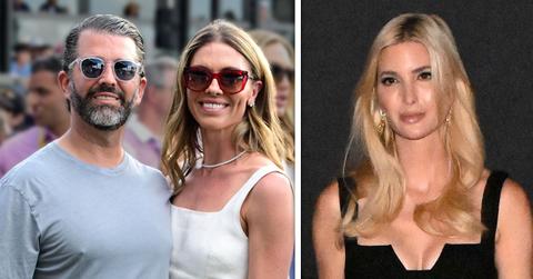 Split photo of Donald Trump Jr., Bettina Anderson and Ivanka Trump.