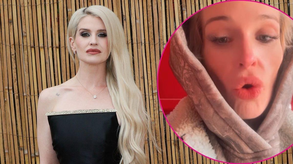 Two photos of Kelly Osbourne