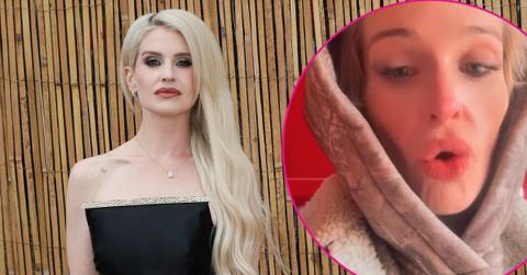 Two photos of Kelly Osbourne