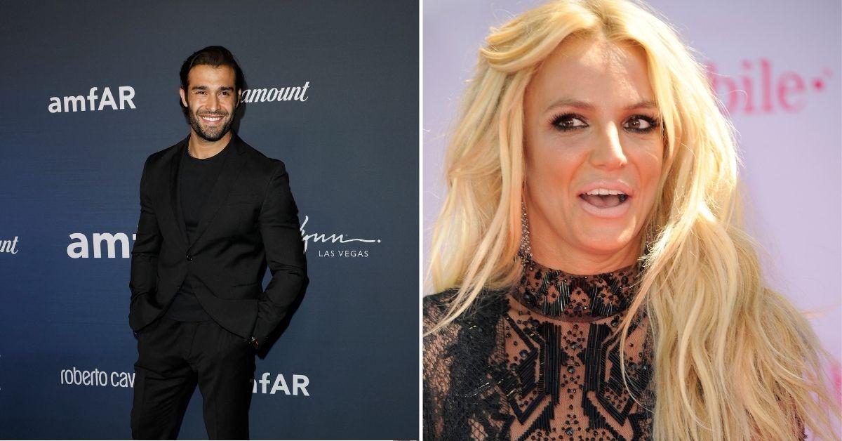 Composite photo of Sam Asghari and Britney Spears