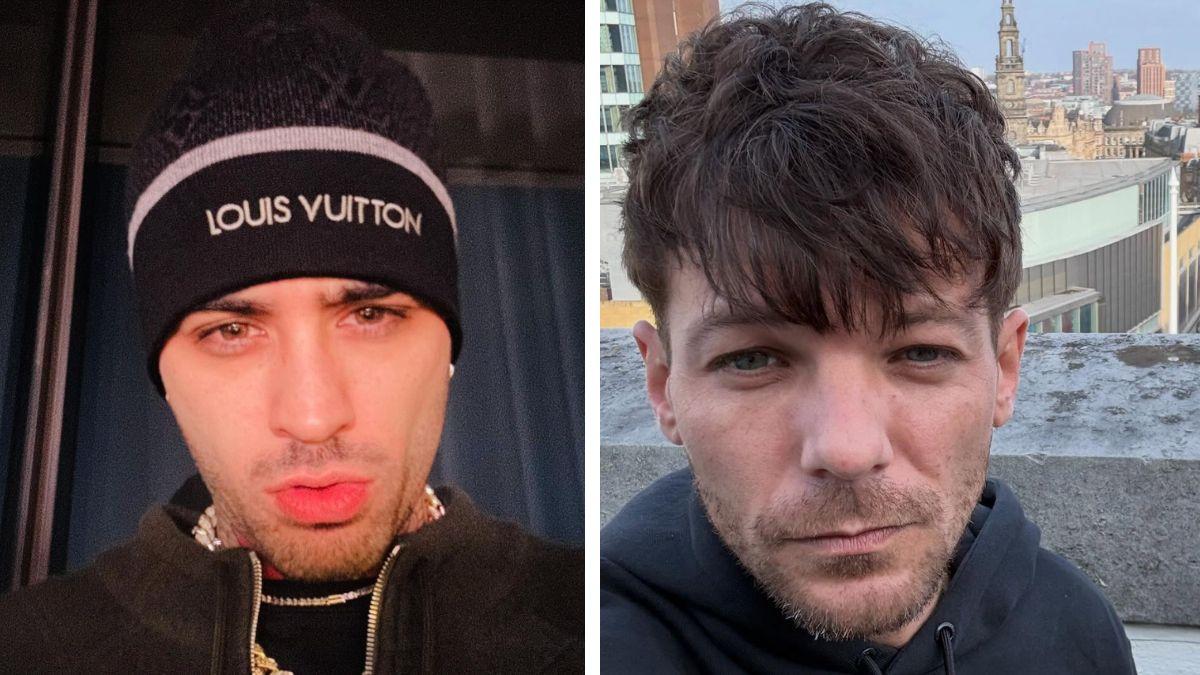 Split photo of Zayn Malik and Louis Tomlinson