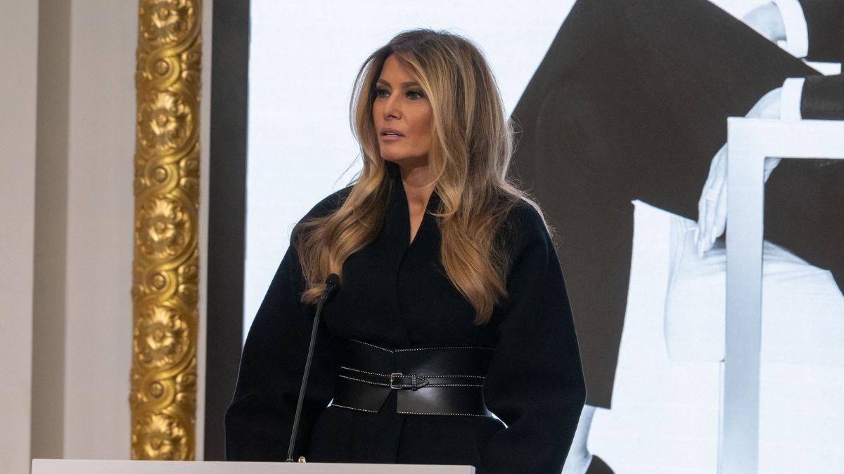 image of Melania Trump discussed her marriage to Donald Trump.