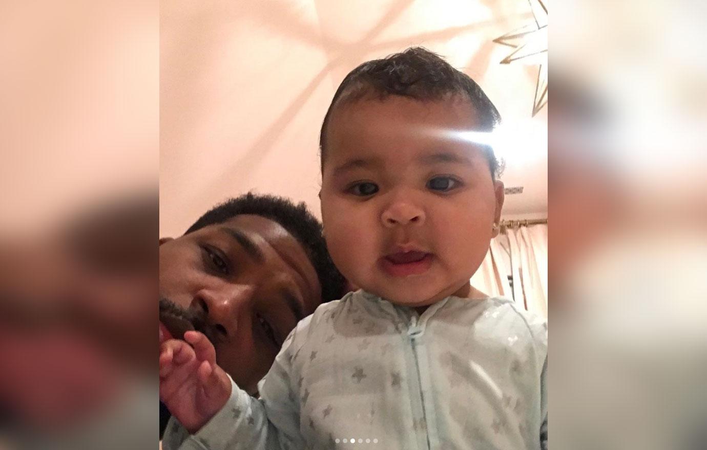 Tristan Thompson Poses With Daughter True