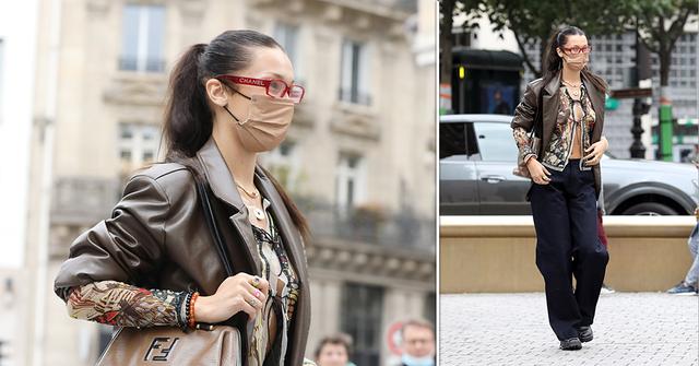 bella hadid seen in paris