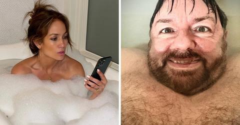 celebrity bath photos