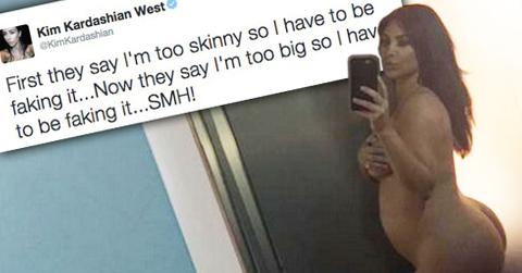 Kim kardashian naked pregnant nude baby bump