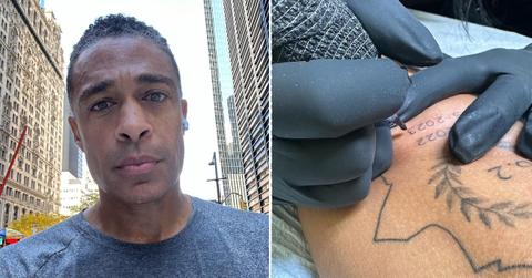 tj holmes shows off new ink after running nyc marathon pp