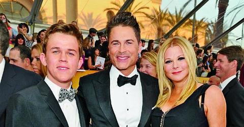 Rob Lowe, son John Lowe and wife Sheryl Berkoff