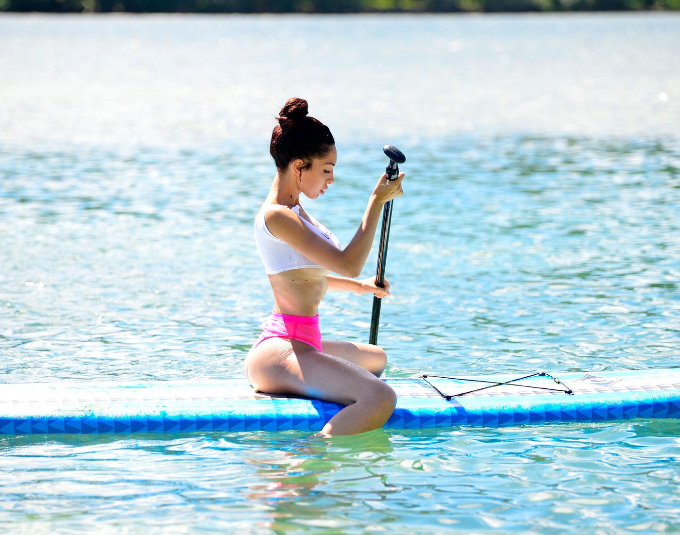 EXCLUSIVE: Farrah Abraham leaves little to the imagination during a paddle session!