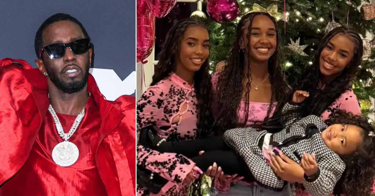Photo of Sean 'Diddy' Combs; picture of his daughters.