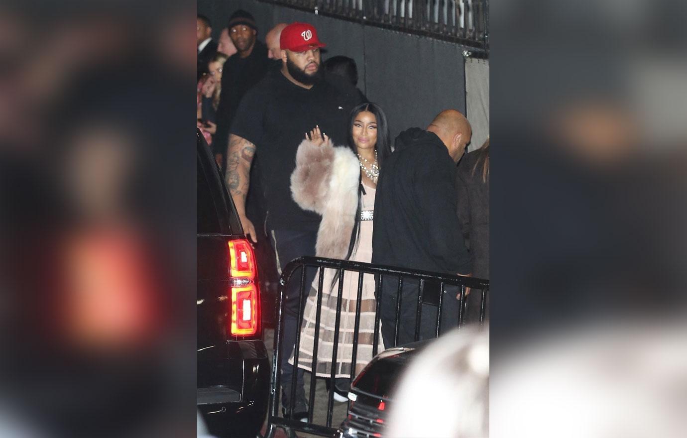 DJ Khaled, Nicki Minaj, Drake and The Weeknd outside the Chateau Marmont