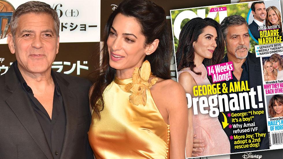 Amal clooney pregnant