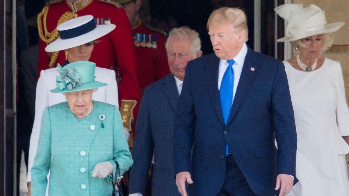 image of 'She was so great,' the president said of Queen Elizabeth.
