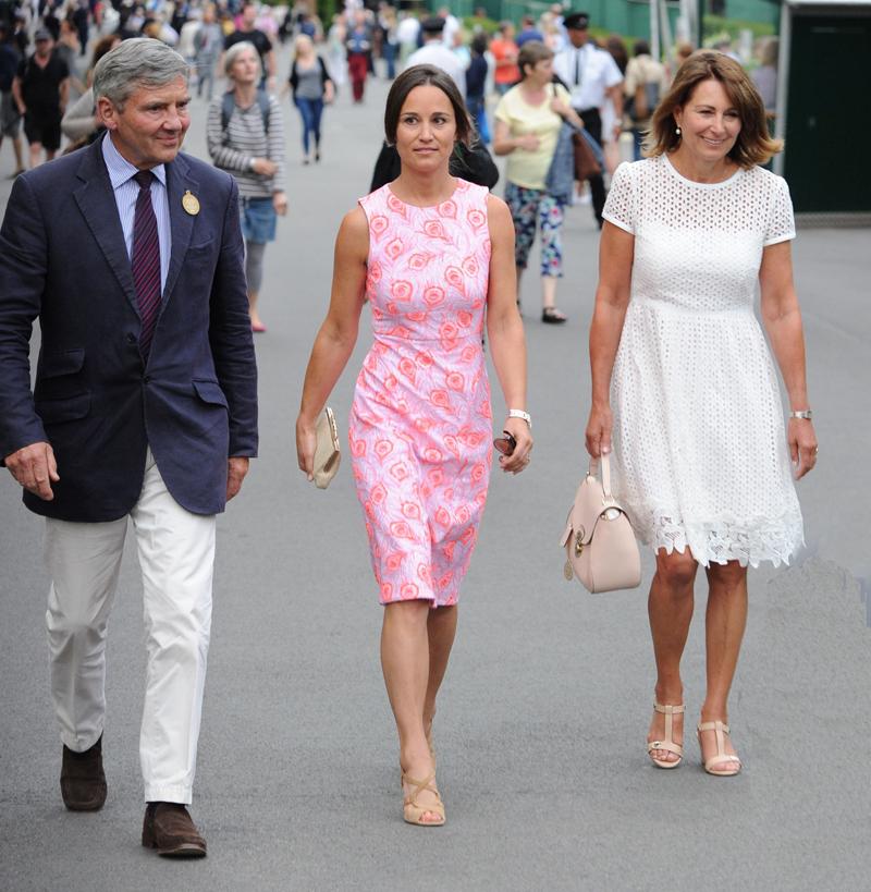 Celebrities Seen At Wimbledon Tennis Club In London