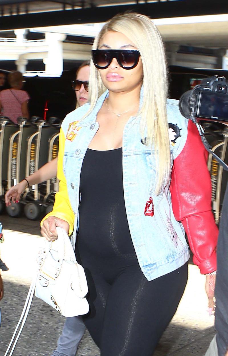 Blac Chyna arrives at LAX Airport in Los Angeles, Ca