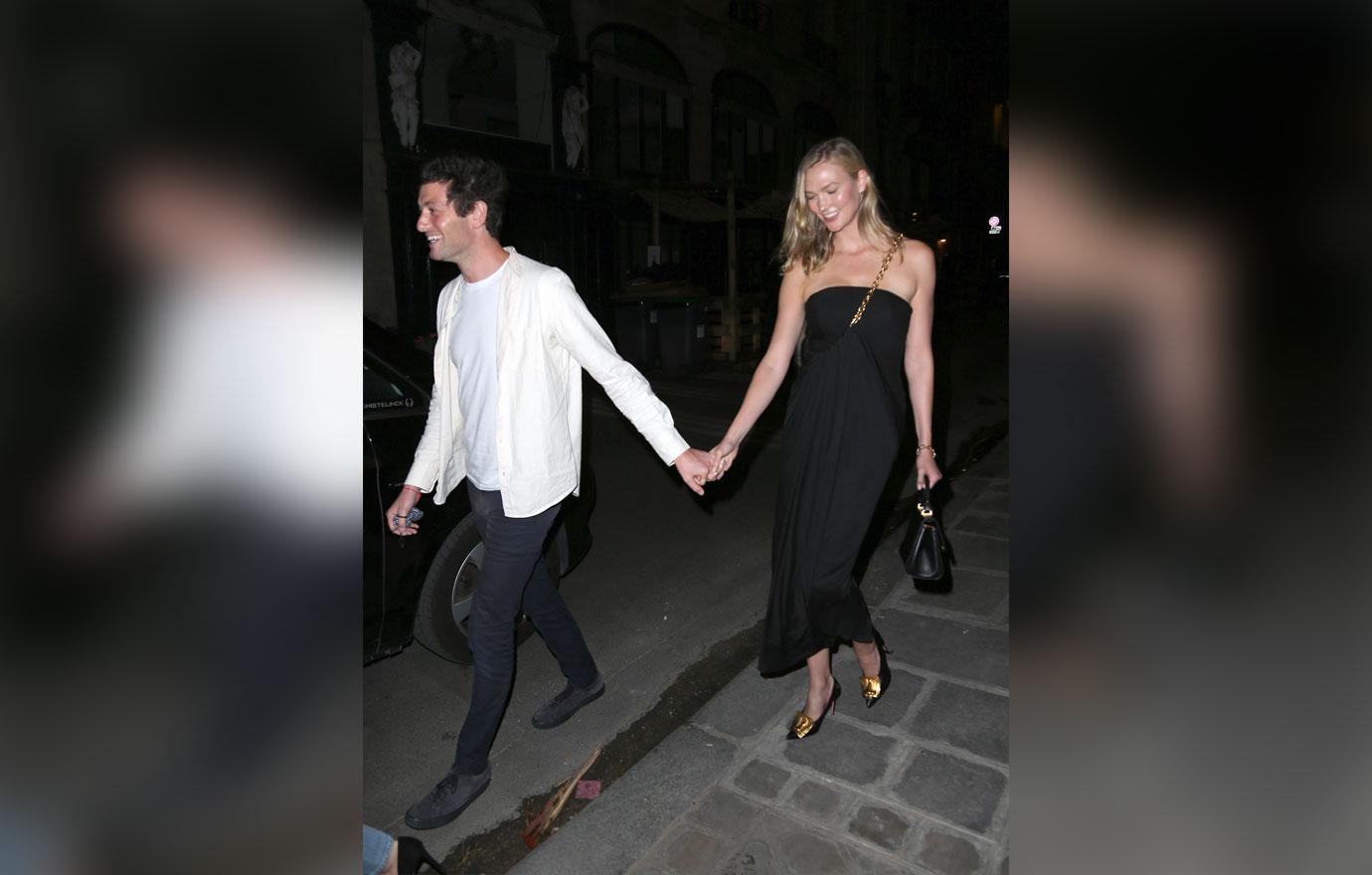 karlie kloss and joshua kushner go to dinner in paris