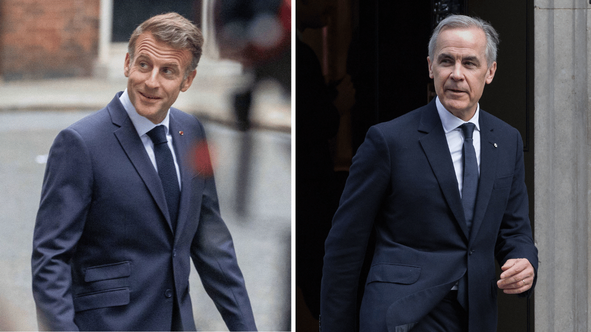 Emmanuel Macron; Mark Carney 
