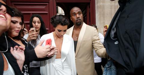 Kim and Kanye leaving their hotel for versailles’s castel reception