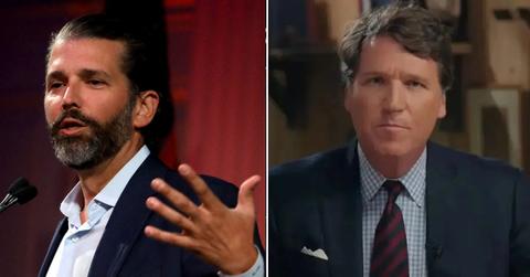 donald trump jr claims tucker carlson contender dad running mate pp