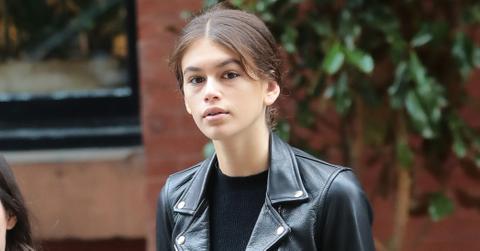 kaia gerber new york fashion week exhausted pics long
