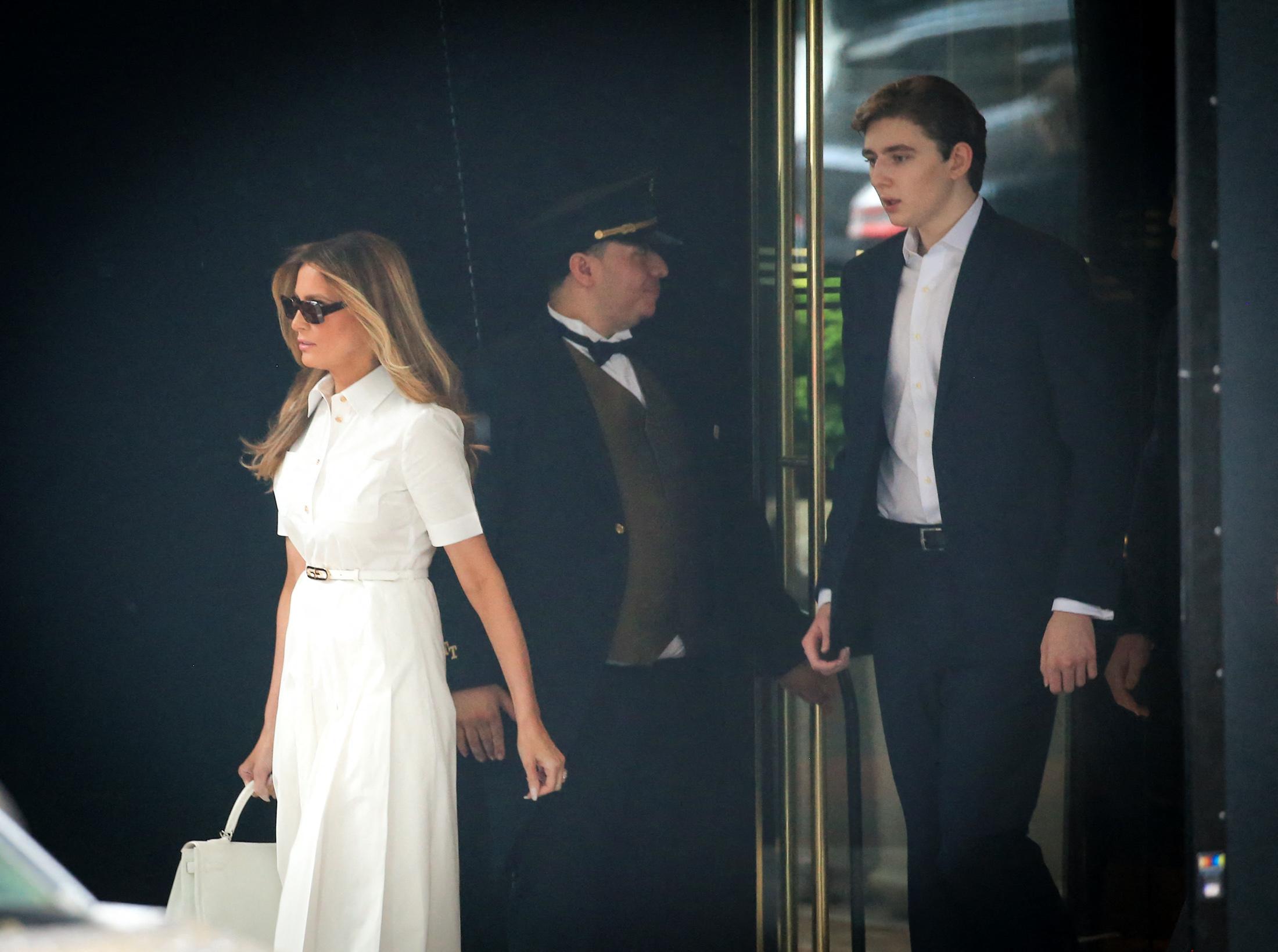 barron trump classmates mysterious skipped high school events shame