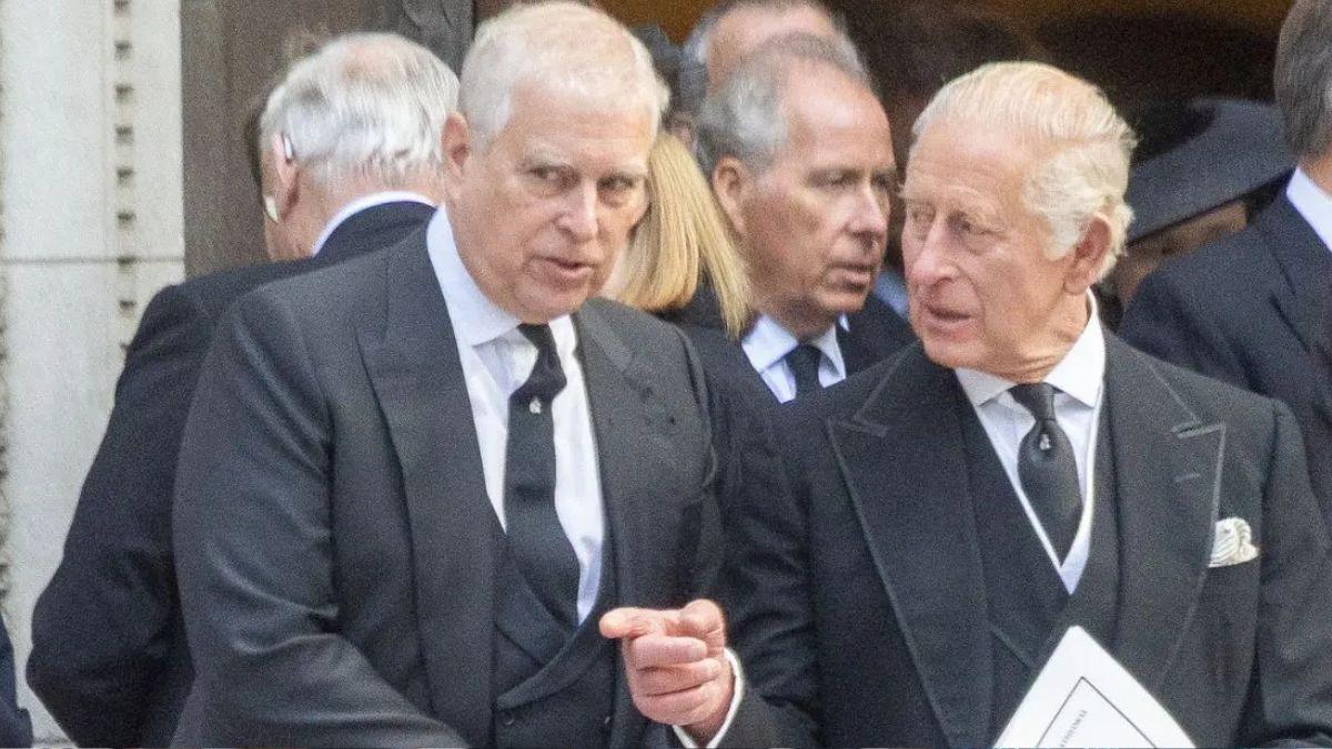 image of prince Andrew and King Charles