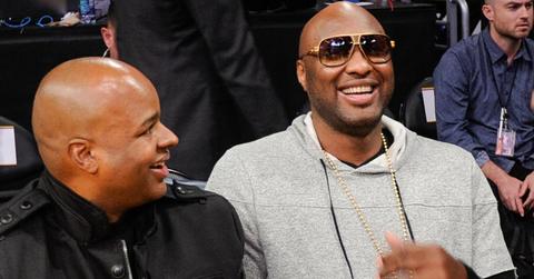 Lamar odom courtside lakers