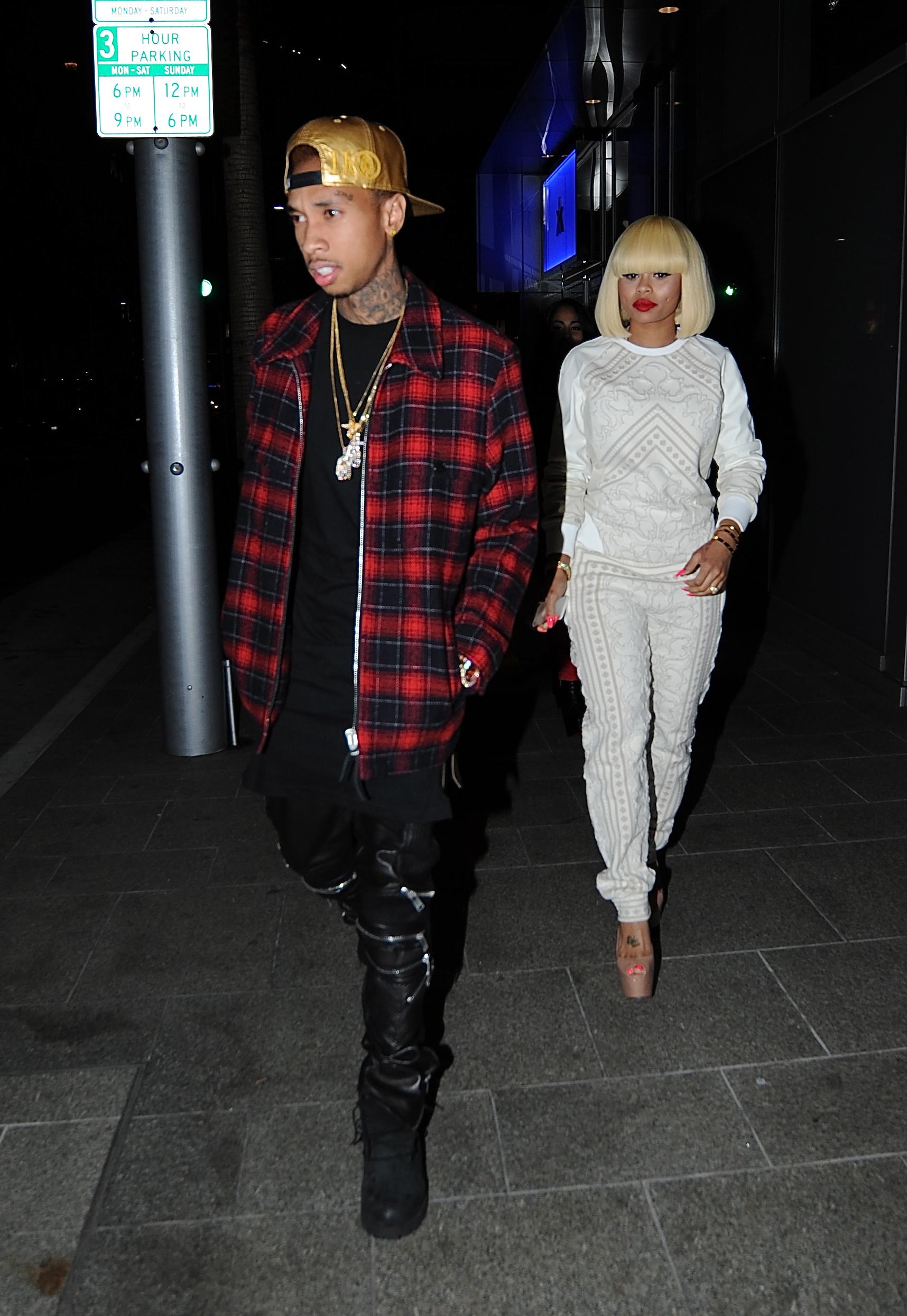 EXCLUSIVE: Tyga and Blac Chyna in Beverly Hills