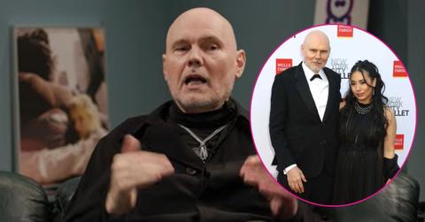 Split photo of Billy Corgan and Chloe Mendel