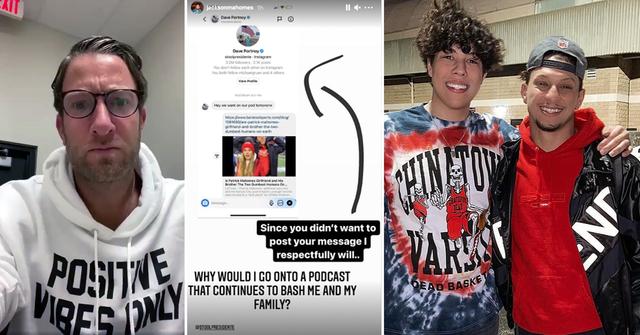 jackson mahomes patrick mahomes barstool sports ceo dave portnoy fighting instagram pf