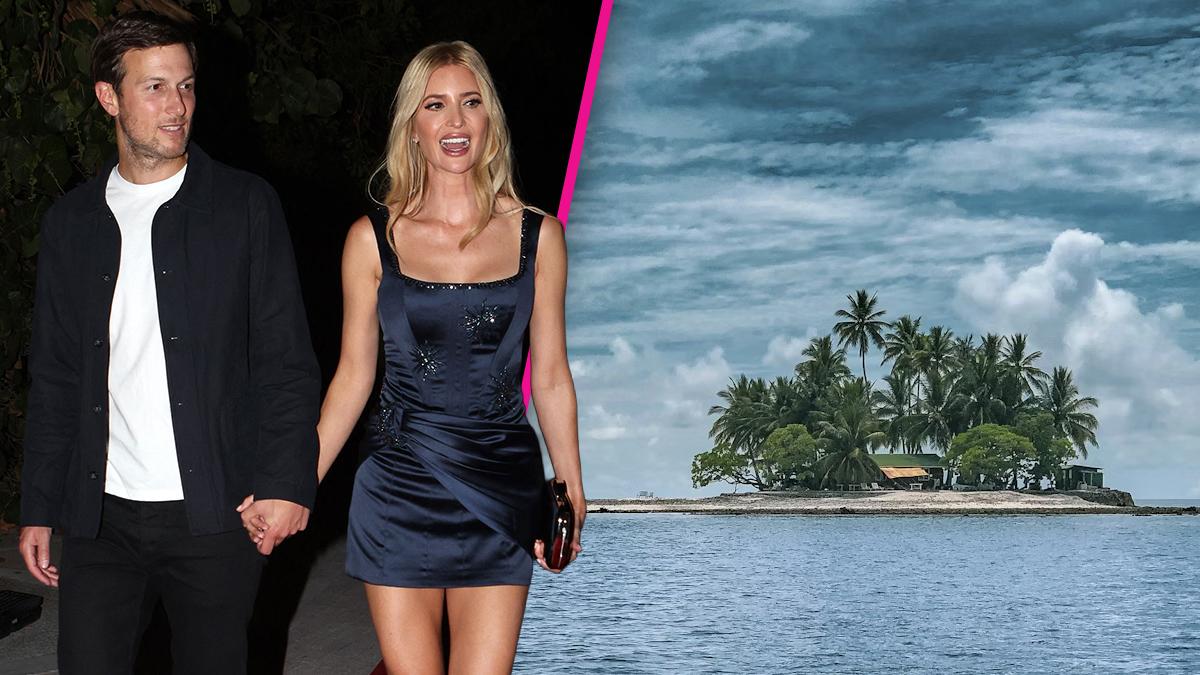 Composite photo of Ivanka Trump, Jared Kushner and an island.