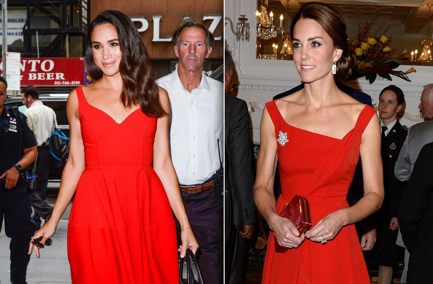 Meghan Markle Kate Middleton Matching Outfits Photos