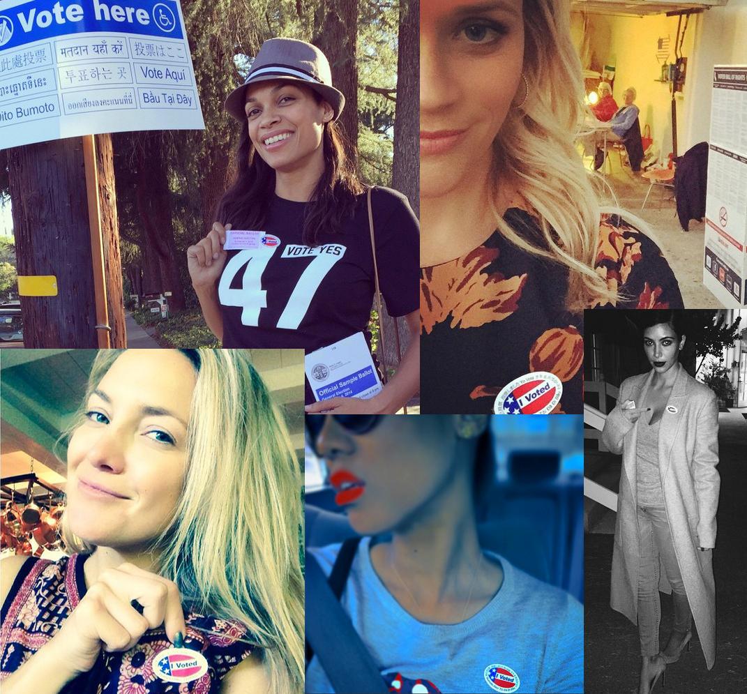 Celebs who voted 2014