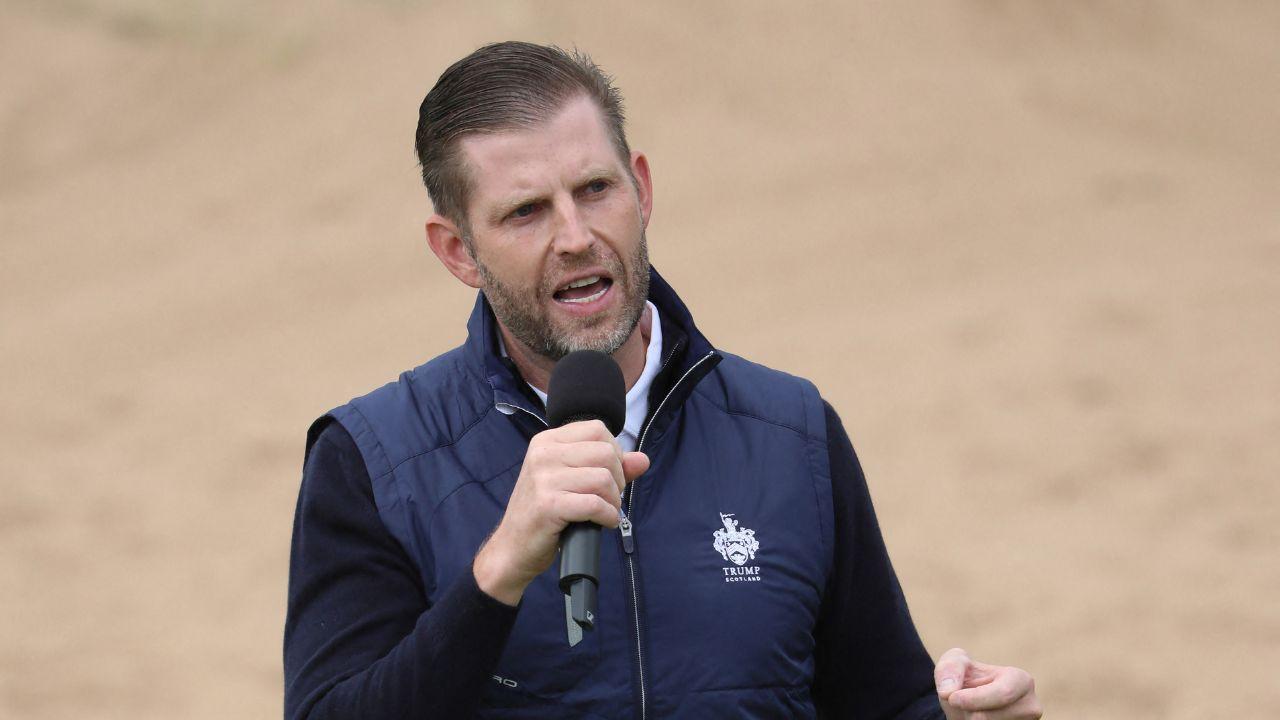 Image of Eric Trump celebrated his son’s birthday alongside the Irish Open and presidential state visit.