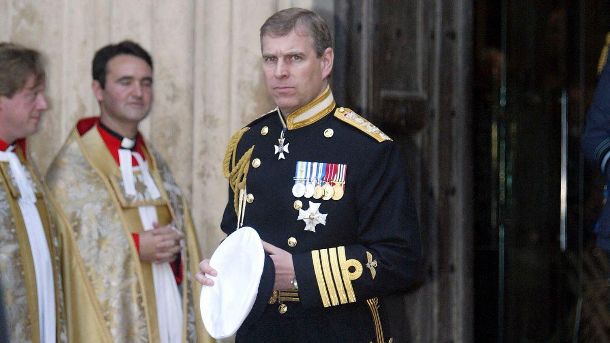 image of Ex-Prince Andrew was stripped of his titles due to his friendship with the late pedophile. 