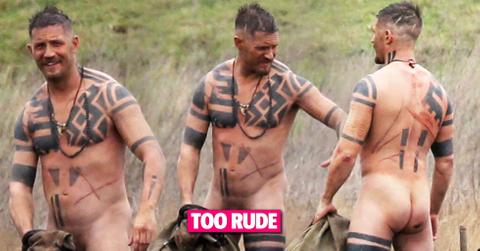 tom hardy naked rude while filming taboo