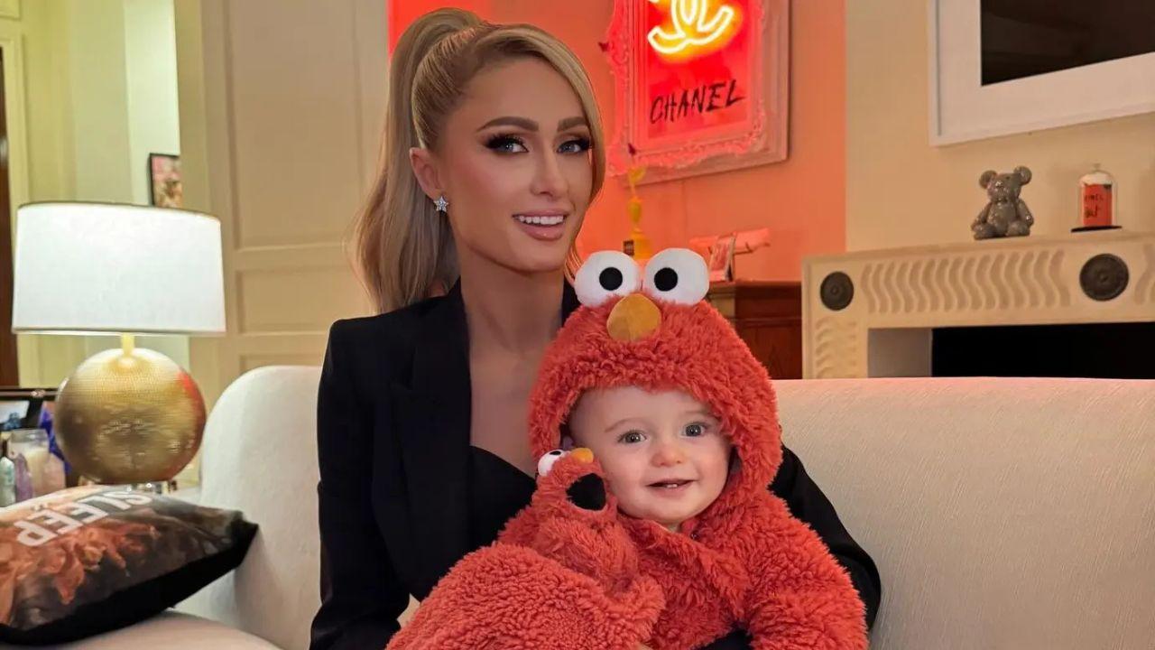 Photo of Paris Hilton and her husband, Carter Reum, welcomed their son, Phoenix, in January 2023.