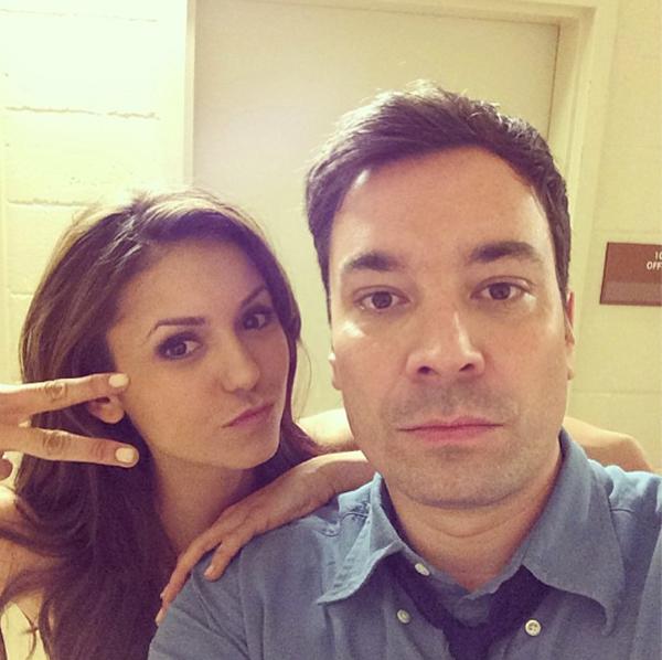 Nina Dobrev Jimmy Fallon