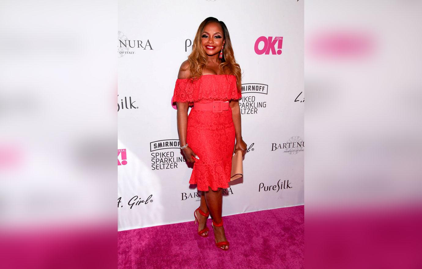 Phaedra Parks Pink Dress New Boyfriend