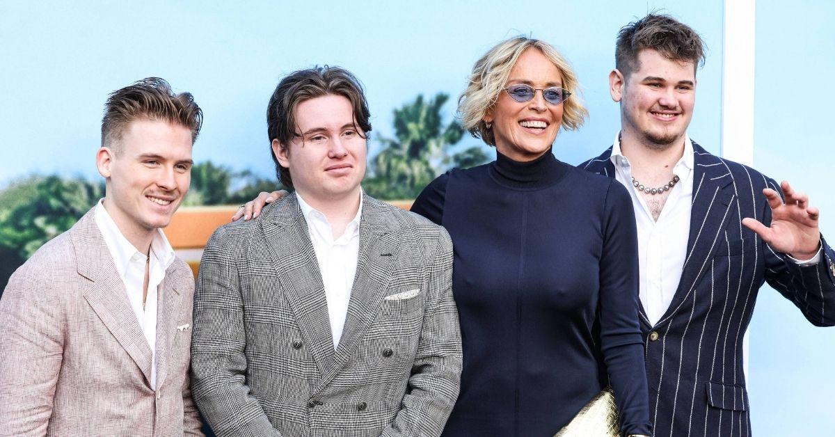 Photo of Roan Stone, Quinn Stone, Sharon Stone and Laird Stone