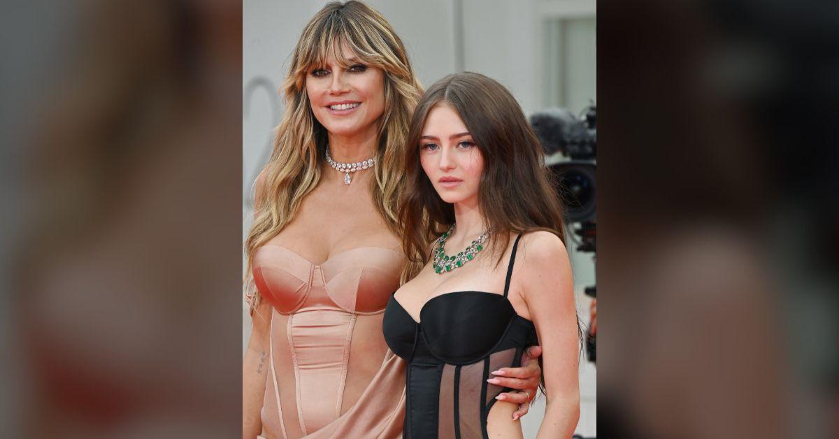 Image of Leni Klum models just like mom Heidi.