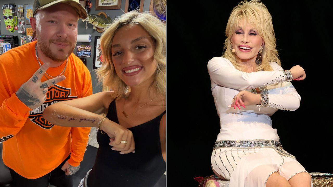 Image of Justin Harless, Lainey Parton, and Dolly Parton