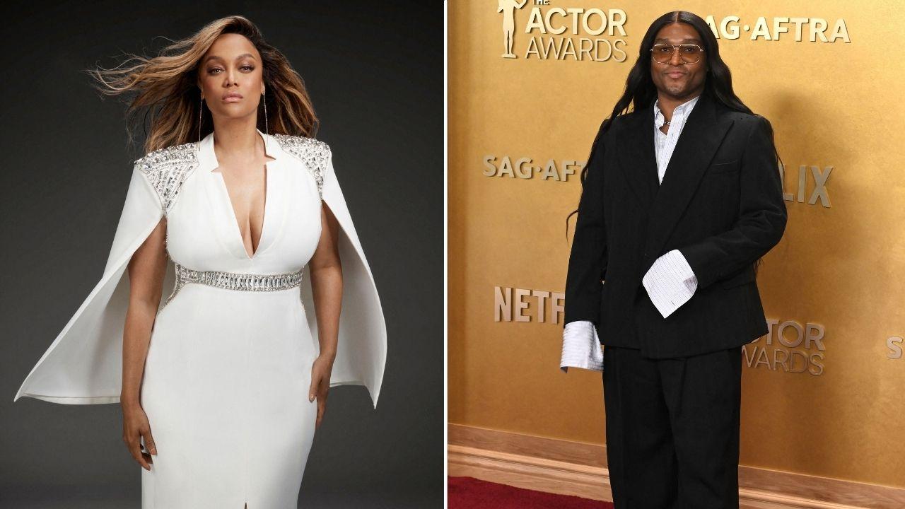 Split photo of Tyra Banks and Law Roach