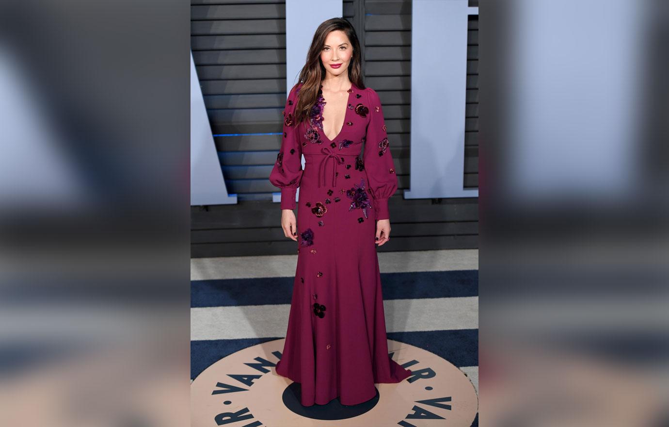 Olivia munn purple dress