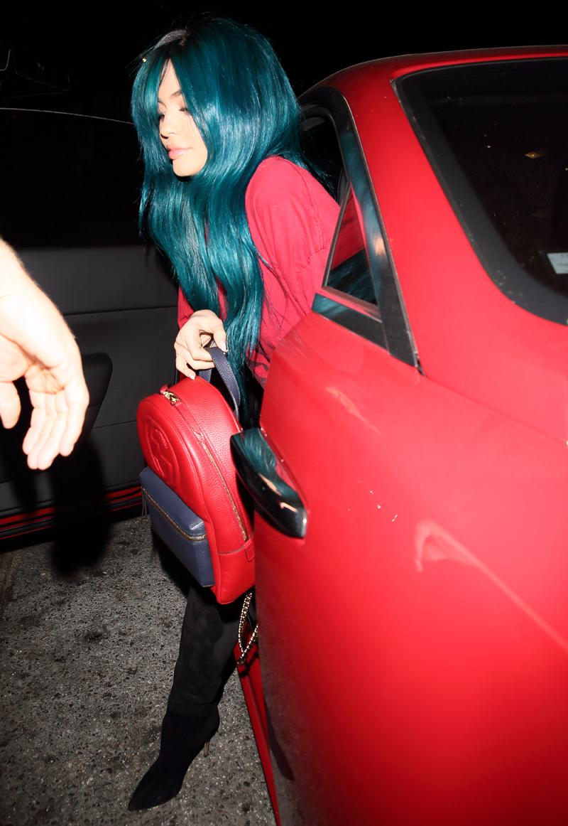 kylie jenner breakup tyga blue hair