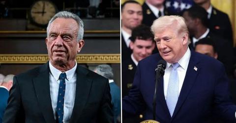 image split of rfk jr and trump