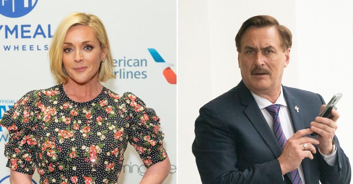 Jane Krakowski Reacts To MyPillow CEO Mike Lindell Secret Romance Rumors
