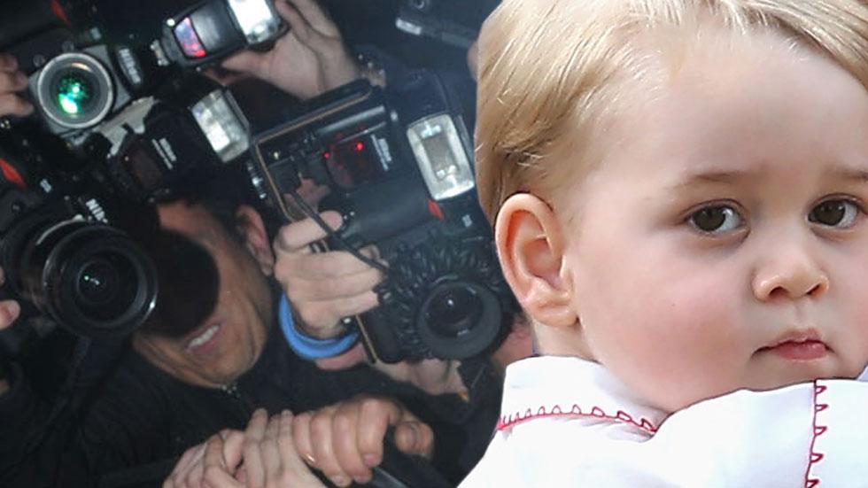 Prince george paparazzi