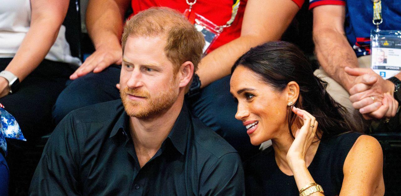 meghan markle prince harry laugh canadian hockey game