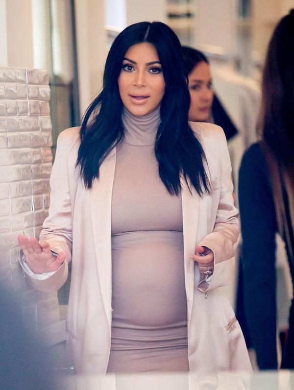 Kim kardashian weight gain pregnancy baby 02